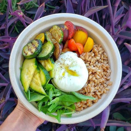 Burrata & Grilled Veggies Bowl -  A Complete Delicious & Healthy Meal