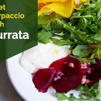 Beet Carpaccio with Burrata