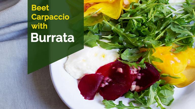 Beet Carpaccio with Burrata