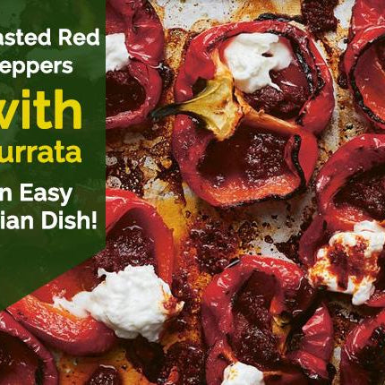 Roasted Red Peppers with Burrata: An Easy Italian Dish