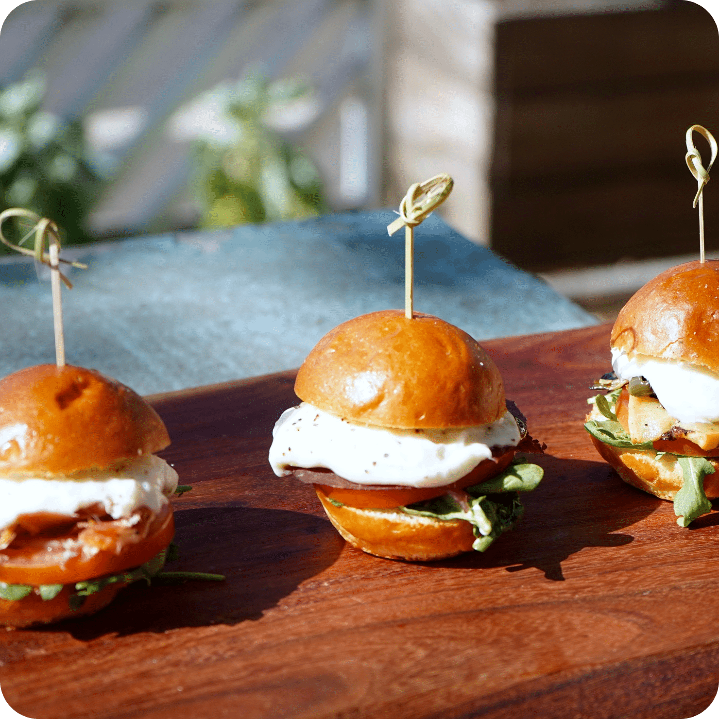 sandwiches on a table