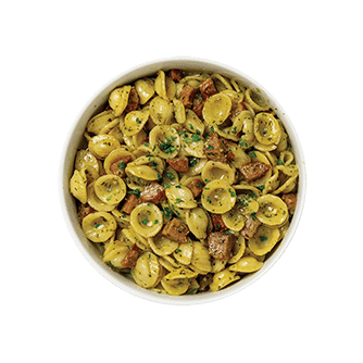 PESTO, CREAM & FENNEL SAUSAGE PASTA