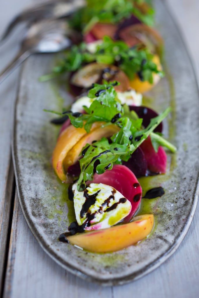 Tomato & Beet Burrata Salad