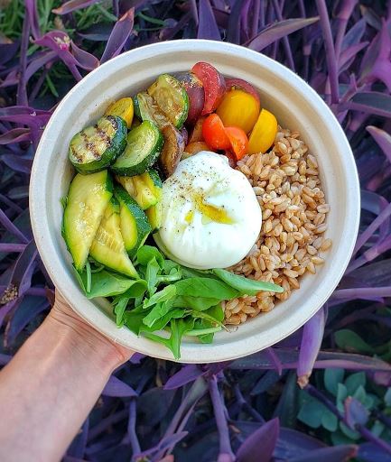 Burrata & Grilled Veggies Bowl