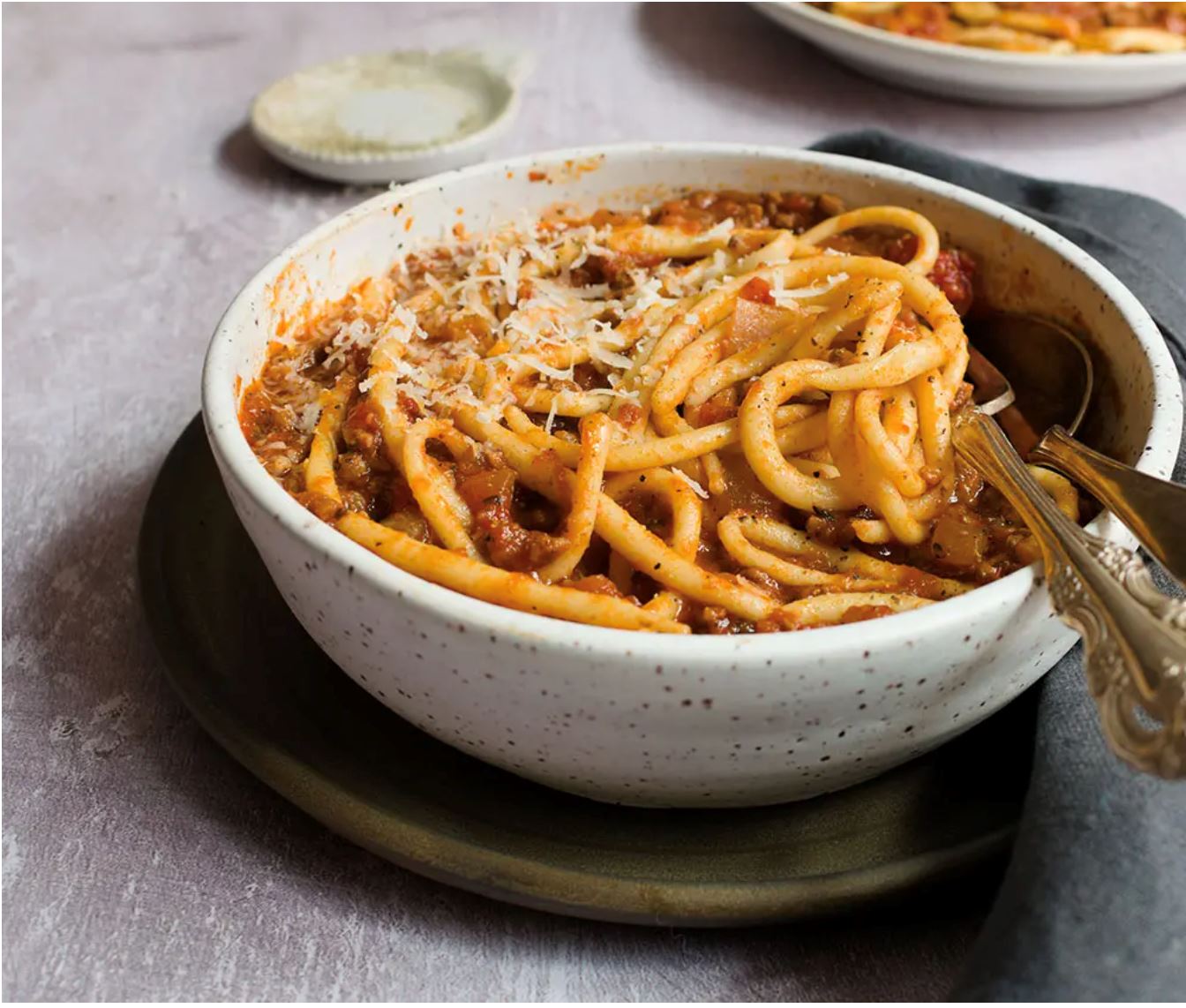 Pici with orange-flavored white ragù