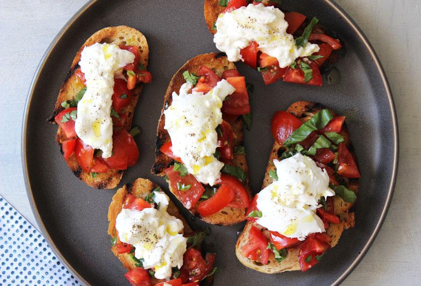 Burrata Bruschetta