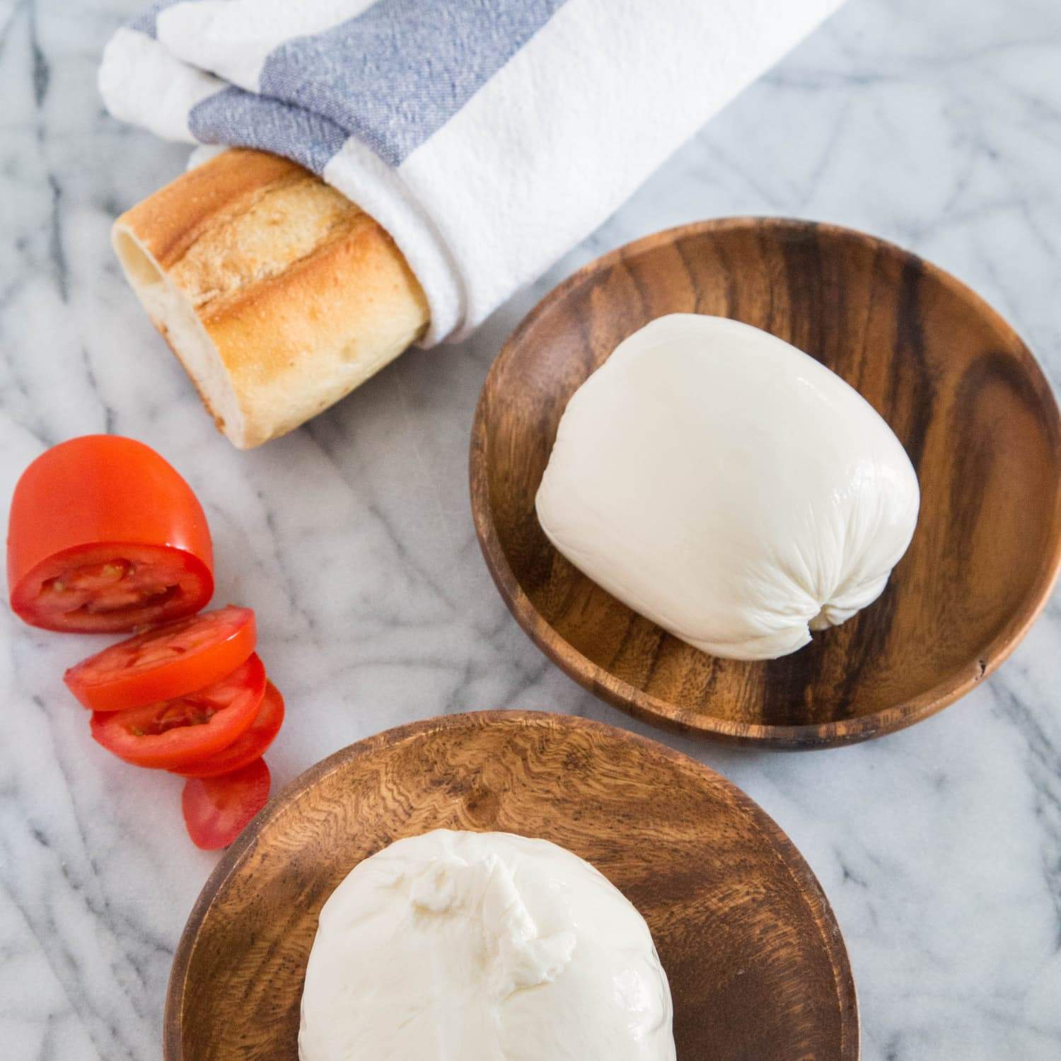 Mozzarella and Burrata