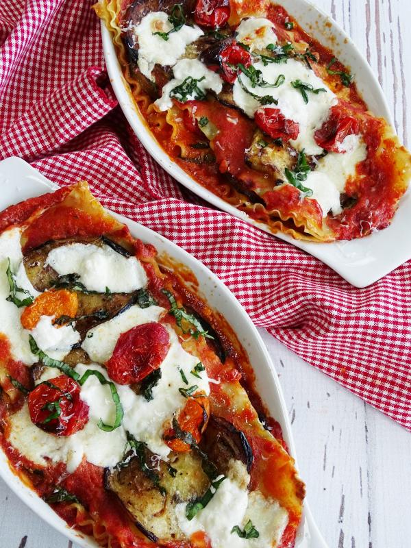 Lasagna with Burrata and Cherry Tomatoes