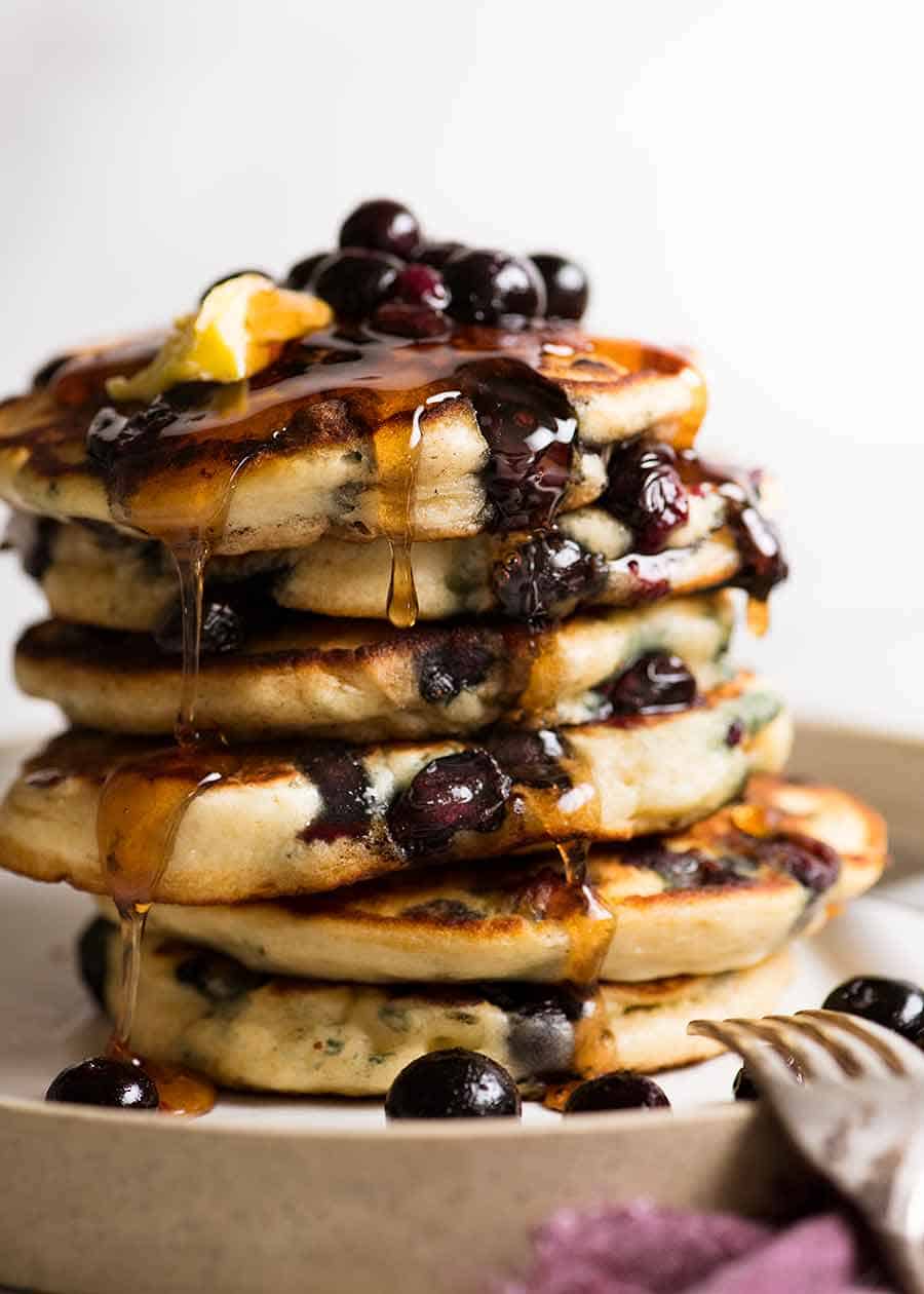 Blueberry pancakes